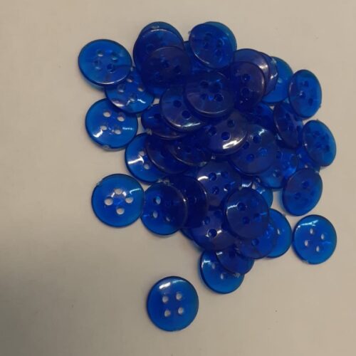Shirt Simple Four Hole Buttons Pack- Blue (5 piece)